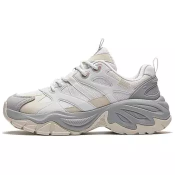 Anta Trendy Comfortable Non-Slip Breathable Low-Top Casual Shoes Women sneaker White Gray 122448808-4 38