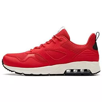 Anta Trendy Fashion Shock Absorbing Wear Resistant Low Top Casual Shoes Men Sneakers Red White Black 11917775-4 41