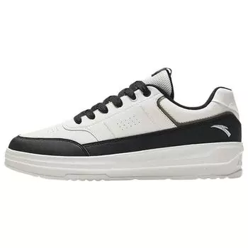 Anta Trendy Skate Shoes Non-Slip Wear-Resistant Shock Absorbing Low-Top Men Sneakers Black White 912338065-2 40.5