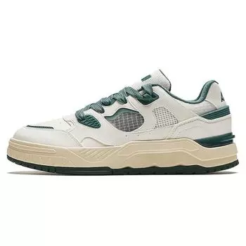 Anta Trendy Versatile Non-Slip Shock Absorbing Wear-Resistant Low-Top Skate Shoes Men sneaker White Green 912428002-3 39