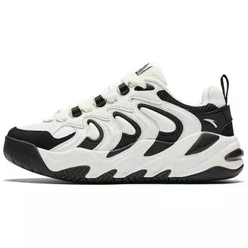Anta Trendy Versatile Wear-Resistant Non-Slip Low-Top Casual Shoes Women sneakers White Black 922448008-1 35.5