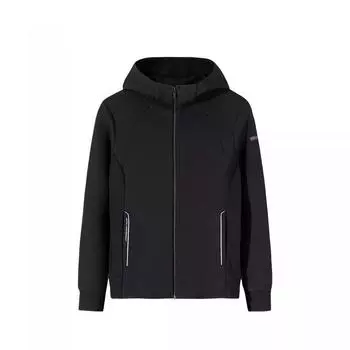 Anta Тренировочная серия Однотонная Толстовка на молнии с капюшоном Удобная Дышащая Универсальная куртка Женские куртки Черный 162517707S-4 S