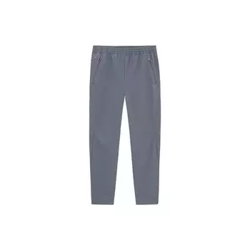 Anta Тренировочная серия однотонные прямые повседневные брюки со средней посадкой мужские брюки цвета серый замок 952337502-2 XL