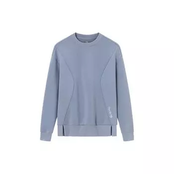 Anta Тренировочная серия однотонный круглый вырез свитер свитер женский свитшот цементно-серый 162347722-2 S