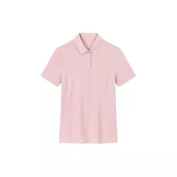 Anta Тренировочная серия однотонный влагоотводящий дышащий свитер с коротким рукавом поло женские топы нежно-розовый 962427109-3 S