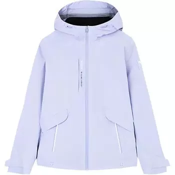 Anta Тренировочная серия с принтом для горного туризма на открытом воздухе ветрозащитная водонепроницаемая дышащая куртка женская куртка светло-лавандового цвета 162437603-1 S