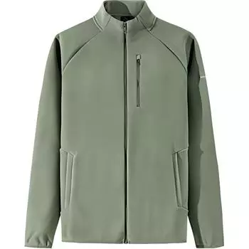 Anta Тренировочная серия теплый спортивный трикотажный свитер с воротником-стойкой мужской свитер Jinglin-зеленый 952447702-4 XL