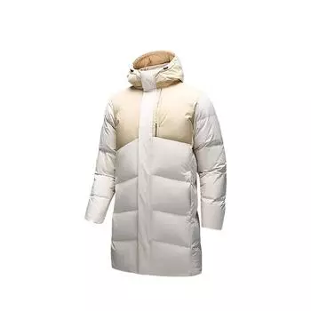 Anta Тренировочная серия трехслойная быстросохнущая куртка с капюшоном и технологией четырехзащиты на утином пуху средней длины для мужчин 952447909-3 2XL