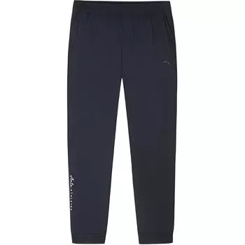 Anta Тренировочные брюки серии Letter с высокой талией, дышащие, удобные, тонкие, с девятью точками, трикотажные спортивные брюки, женские брюки, базовые, черные 162427317-4 S