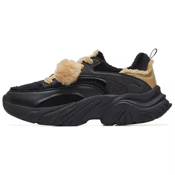 Anta Туфли Bunny Shoes, удобные, прочные, на толстой подошве, спортивные, низкие, повседневные, женские, кроссовки, черные, коричневые 122248887-6 36.5