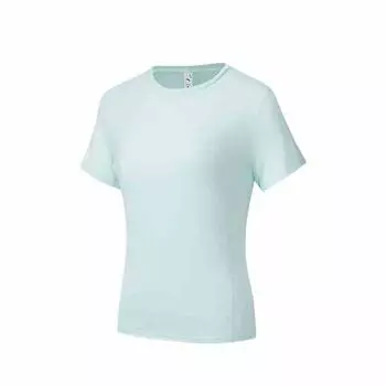 Anta Удобная Быстросохнущая Универсальная Футболка с Коротким Рукавом Женские Топы Звезда-Кольцо-Синий 162525109-5 S