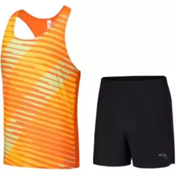 Anta Удобная майка без рукавов, простая майка, дышащие быстросохнущие шорты, фитнес-комплект, мужская спортивная одежда 952525201-2 S