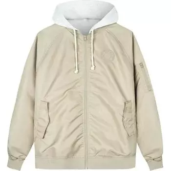 Anta Удобная Повседневная Простая Свободная Толстовка с Капюшоном Мужские Куртки Телесно-Хаки 952438603-2 XS