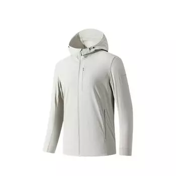 Anta Удобная Повседневная Простая Толстовка на Молнии Легкая Куртка Мужская Куртка Светло-серая Зеленая 152520615-2 L