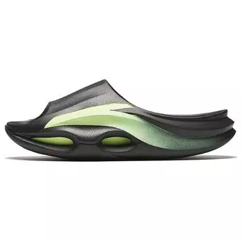Anta Удобные дышащие простые сандалии-слайды для мужчин, цвет черный зеленый 112438519-4 41