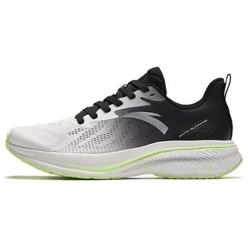 Anta Удобные легкие амортизирующие прочные низкие кроссовки для бега мужские кроссовки белые черные 112425534-3 41