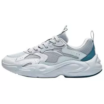 Anta Удобные модные амортизирующие нескользящие износостойкие низкие повседневные туфли мужские кроссовки серо-синие 912448810-3 42.5