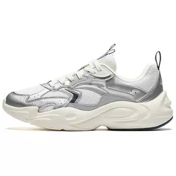 Anta Удобные модные нескользящие прочные легкие повседневные туфли с низким верхом мужские кроссовки серебристые 912448810-1 39