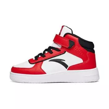 Anta Удобные повседневные высокие кроссовки для скейтбординга Детские кроссовки Белые Красные A33038010H-14 35