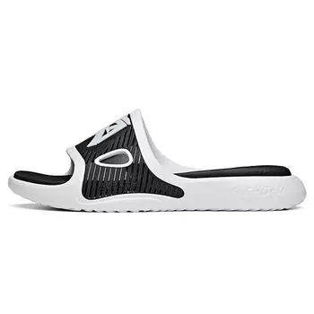 Anta Удобные прочные резиновые сандалии-слайды для мужчин, обувь черного и белого цвета 112131801-3 44