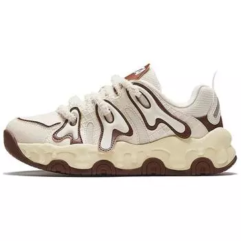 Anta Удобные универсальные износостойкие нескользящие повседневные туфли с низким верхом для женщин, кроссовки бежево-коричневые 122448859-2 37.5