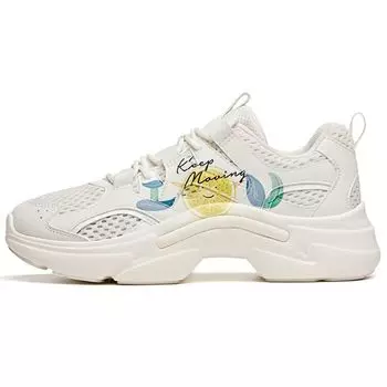 Anta Удобные универсальные кроссовки с низким верхом женские кроссовки белые желтые 122028882-4 36