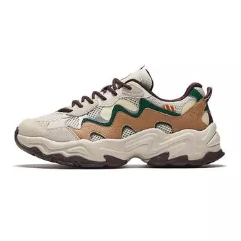 Anta Удобные универсальные нескользящие износостойкие низкие повседневные туфли женские кроссовки бежево-коричневые 922438837-8 35.5