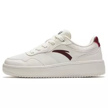 Anta Удобные универсальные нескользящие низкие кроссовки для скейтбординга женские кроссовки белые красные 922428010-6 40