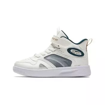 Anta Удобные универсальные нескользящие высокие детские кроссовки для скейтбординга детские кроссовки черные белые A312339982-1 28