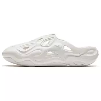 Anta Удобные универсальные тапочки с открытым носком Женская обувь Белый 122438520-1 35.5