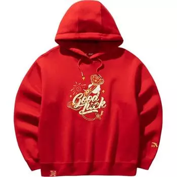 Anta Удобный Повседневный Простой С Принтом Букв Свободный Флисовый Свитшот Женский свитшот Темно-Красный 162518728N-3 S