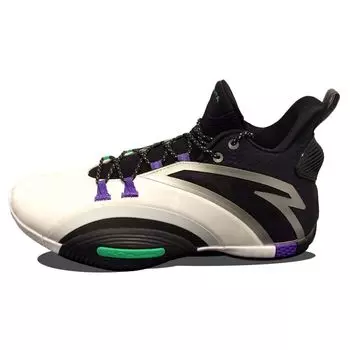 Anta UFO 3 кожаные низкие модные баскетбольные кроссовки женские кроссовки черные белые 112111602-8 42