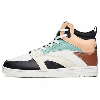 Anta Уличные забавные повседневные высокие кроссовки для скейтбординга женские кроссовки белые черные 122238067-2 38