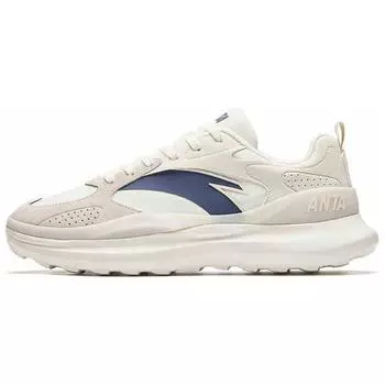 Anta Универсальные модные прочные нескользящие повседневные туфли с низким верхом, мужские кроссовки, бело-голубые 912438807-1 42