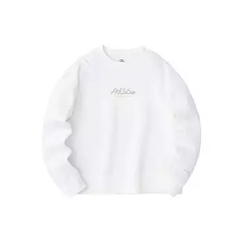 Anta Универсальный круглый вырез спортивный повседневный свитшот женский свитшот Paper-White 162417715-2 M