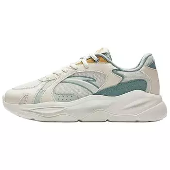 Anta Unrestrained Series Comfortable Simple Durable Sweat-Absorbing Lightweight Low-Top Casual Shoes Women sneaker Light-Green 922538829-3 35.5