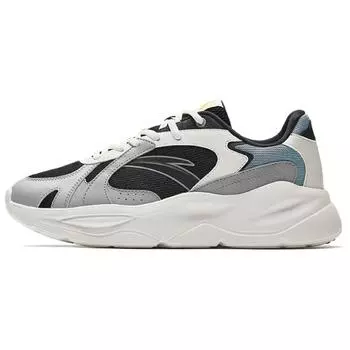 Anta Unrestrained Series Comfortable Versatile Lightweight Durable Low-Top Casual Shoes Men sneaker Gray Beige 912538829-1 39