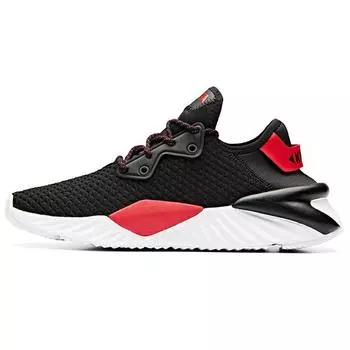 Anta Unrestrained Series Low-Top Running Shoes Men Sneakers Black Red 91918802-2 42