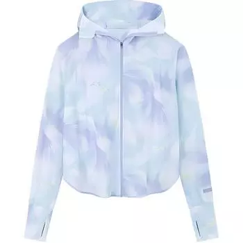 Anta UV Protection Breathable Sun Protection Clothing Women Outerwear Sakura-Purple Printed 162427710-1 XL