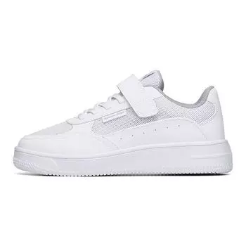 Anta Velcro Non-Slip Low-Top Skate Shoes Kids Sneakers Anta-White 332228022S-1 39