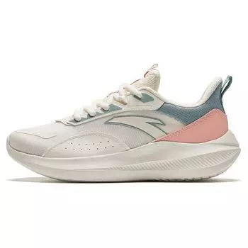 Anta Versatile Durable Breathable Lightweight Low-Top Running Shoes Women sneaker White Pink Green 922345512-5 36