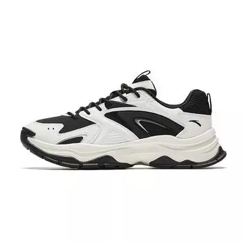 Anta Универсальные прочные повседневные туфли с низким верхом женские кроссовки бежево-черные 922348803-1 35.5