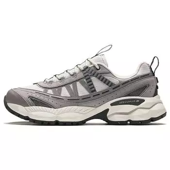 Anta Универсальные прочные кроссовки с низким верхом для бега, мужские кроссовки светло-серебристо-серого цвета 112418802A-5 40