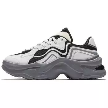 Anta Versatile Fashion Series Bunny Lightweight Low-Top Casual Shoes Women sneaker Gray Black 922518812-1 35.5