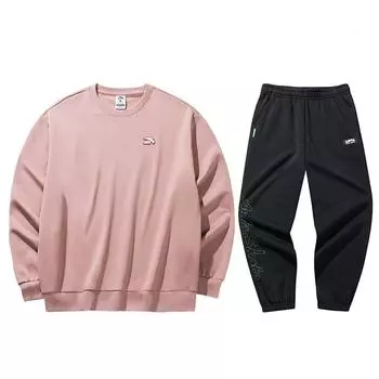 Anta Versatile Round Neck Comfortable Casual Sports Suit Unisex suit 972448711-2+172448301N-2 XL