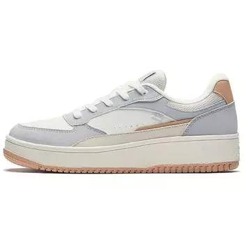 Anta Versatile Trendy Slip-Resistant Durable Low-Top Skate Shoes Women sneakers White Gray Blue 922448018-1 37.5