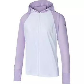 Anta Вязаная дышащая куртка с защитой от ультрафиолета для лица, женские куртки, белоснежно-светло-дымчато-фиолетовые 162437719-2 S