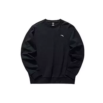 Anta Вязаный пуловер с маленьким логотипом Мужские топы Черный 952037759-2 XL