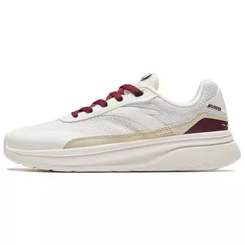 Anta Walker GZ Simple Comfortable Non-Slip Wear-Resistant Low-Top Casual Shoes Women sneaker White Red 122438816S-1 35.5