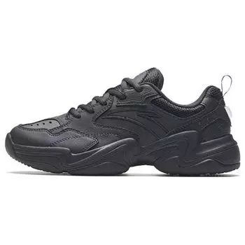 Anta Walker Non-Slip Wear-Resistant Low-Top Casual Shoes Women sneakers Black 122338813-2 35.5